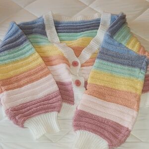 Colorful Striped Cardigan